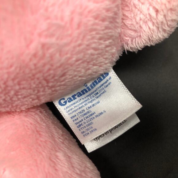 Garanimals My First Bear Pink Rattle Teddy Silver Bow 10" Baby Lovey - Picture 6 of 6